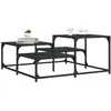 Image de vidaXL Table basse noir 875x875x40 cm bois dingénierie 837742