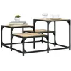 Image de vidaXL Table basse chêne sonoma 68x68x40 cm bois dingénierie 837748