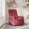 Image de vidaXL Fauteuil Inclinable Chaise de Relaxation avec Dossier Siège avec Repose-pied Fauteuil TV de Salon Moderne Rouge 371730