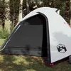 Image de vidaXL Tente de Camping 3 Personnes Tente dOmbrage avec Sac Auvent Portable avec Parois Latérales pour Randonnée Blanc 94334