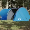 Image de vidaXL Tente de Camping 4 Personnes Tente dOmbrage avec Sac de Transport Auvent Portable avec Parois Latérales pour 94395