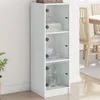 Image de vidaXL Buffet avec Portes en Verre Armoire Latérale avec Rangement Meuble de Salon Salle de Séjour Maison Intérieur 836385