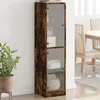 Image de vidaXL Buffet avec Portes en Verre Armoire Latérale avec Rangement Meuble de Salon Salle de Séjour Intérieur Moderne 836438
