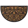 Image de vidaXL Tapis de Porte Demi-rond Paillasson Antidérapant Tapis de Sol Tapis dEntrée Jardin Moderne 45x75 cm Caoutchouc 155667
