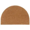 Image de vidaXL Tapis de porte naturel demi-rond 60x90cm fibre de coco touffeté 155564