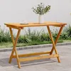 Image de vidaXL Table pliable de jardin 90x525x65 cm bois dacacia solide 364894
