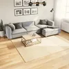 Image de vidaXL Tapis HUARTE à poils courts doux et lavable crème 240x240 cm 375044