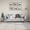 Image de vidaXL Tapis à poils courts doux et lavable gris 200x200 cm 375080