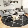 Image de vidaXL Tapis Shaggy à Poils Longs Moquette de Sol Tapis de Zone Carpette de Salon Salle de Séjour Chambre Moderne Noir 375425