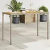 Image de vidaXL Table de Jardin avec Dessus en Bois dAcacia Table à Manger Table de Repas Meuble de Patio Balcon Terrasse 365076