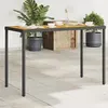 Image de vidaXL Table de Jardin avec Dessus en Bois dAcacia Table à Manger Table de Repas Meuble de Patio Balcon Terrasse 365077