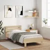 Image de vidaXL Cadre de lit sans matelas avec tête de lit 100x200 cm 838528