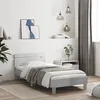 Image de vidaXL Cadre de Lit avec Tête de Lit Lit Simple avec Sommier à Lattes Lit Adulte Meuble de Chambre Gris Béton 100x200 cm 838529
