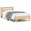 Image de vidaXL Cadre de lit sans matelas avec tête de lit 90x190 cm 838563