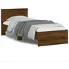 Image de vidaXL Cadre de lit sans matelas avec tête de lit 90x200 cm 838630