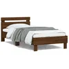 Image de vidaXL Cadre de lit sans matelas avec lumières LED 100x200 cm 838714