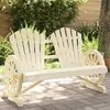 Image de vidaXL Chaise de Jardin AdiRondack 2 Places Fauteuil avec Dossier Siège avec Accoudoirs Terrasse Patio Extérieur Bois de 365095