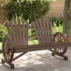 Image de vidaXL Chaise de Jardin AdiRondack 2 Places Fauteuil avec Dossier Siège avec Accoudoirs Terrasse Patio Extérieur Bois de 365096