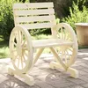 Image de vidaXL Lot de 2 Chaises de Jardin Fauteuils avec Dossier Sièges avec Accoudoirs Terrasse Balcon Patio Extérieur Bois de 365101