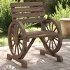 Image de vidaXL Lot de 2 Chaises de Jardin Fauteuils avec Dossier Sièges avec Accoudoirs Terrasse Balcon Patio Extérieur Bois de 365102