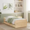 Image de vidaXL Cadre de lit avec tiroirs sans matelas chêne sonoma 90x190 cm 3207380