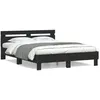 Image de vidaXL Cadre de lit sans matelas noir 140x200 cm 3207421