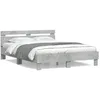 Image de vidaXL Cadre de lit sans matelas gris béton 140x200 cm 3207423
