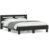 Image de vidaXL Cadre de lit sans matelas noir 140x190 cm 3207435