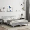 Image de vidaXL Cadre de lit sans matelas gris béton 140x190 cm 3207437