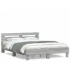 Image de vidaXL Cadre de lit sans matelas sonoma gris 140x190 cm 3207439