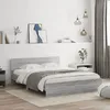 Image de vidaXL Cadre de lit sans matelas sonoma gris 140x200 cm 3207488