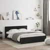 Image de vidaXL Cadre de lit sans matelas noir 140x190 cm 3207498