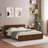 Image de vidaXL Cadre de lit sans matelas chêne marron 140x190 cm 3207503