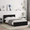 Image de vidaXL Cadre de lit sans matelas noir 120x190 cm 3207512