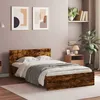 Image de vidaXL Cadre de lit sans matelas chêne fumé 120x190 cm 3207515