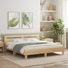 Image de vidaXL Cadre de lit avec LED sans matelas chêne sonoma 180x200 cm 3207527