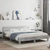 Image de vidaXL Cadre de lit avec LED sans matelas gris béton 160x200 cm 3207535