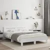 Image de vidaXL Cadre de lit avec LED sans matelas blanc 140x200 cm 3207546