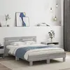Image de vidaXL Cadre de lit avec LED sans matelas sonoma gris 120x190 cm 3207579