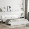 Image de vidaXL Cadre de lit avec LED sans matelas blanc 200x200 cm 3207581