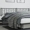 Image de vidaXL Tête de lit métal noir 200 cm 374475