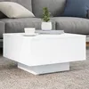 Image de vidaXL Table basse blanc 55x55x31 cm bois dingénierie 836567