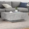 Image de vidaXL Table basse gris béton 80x80x31 cm bois dingénierie 836584