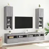 Image de vidaXL Meubles TV avec Lumières LED 2 pcs Armoires de Télévision Murales Meubles Télé avec Rangement Salon Salle de 837026