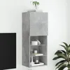 Image de vidaXL Meuble TV avec Lumières LED Armoire de Télévision Murale avec Rangement Meuble Télé Suspendu Salon Salle de Séjour 837060
