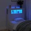 Image de vidaXL Tête de Lit à LED Tête de Cadre de Lit Accessoire de Lit Simple Meuble de Chambre à Coucher Maison Intérieur 837330