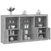Image de vidaXL Buffet avec Lumières LED Armoire avec Porte Meuble de Rangement Organisateur de Salon Entrée Salle de Séjour 3209180