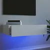 Image de vidaXL Meuble TV avec éclairage LED blanc 60x35x155 cm 842886