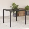 Image de vidaXL Table de Jardin Dessus en Verre Table à Manger Table de Repas Meuble de Patio Terrasse Arrière-cour Extérieur 365525