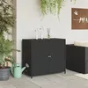 Image de Armoire de rangement - VIDAXL - 83x45x76 cm - Résine tressée - Noir - Extérieur